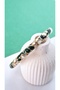 Stainless Steel Leaf Figured Zircon Stone Colorful Satin Enamel Brass Plated Zamak Bracelet - 4