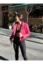 Women's Pink Leather Jacket - 3