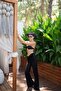 Marim Belt Detailed Lace Black Trousers - 3
