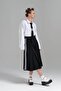 Women's Two Piece Special Design Tie and Pleated Skirt - 2