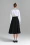 Women's Two Piece Special Design Tie and Pleated Skirt - 7