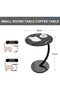 C-Shaped End Table, Sofa Side Table, Bedside End Table, Portable and Easy to Assemble Nightst - 5