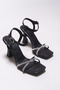 Black Skin Women's Heeled Shoes0012345 - 6