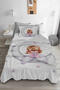 Cute Girl Sitting on the Moon Single Child Pique Pillow with Case - 3