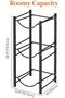 5 Gallon Water Jug Holder, 3 Tier Water Bottle Stand, Heavy Duty Water Dispenser Rack with 3 Slots f - 4