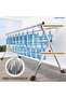 Heavy Duty Stainless Steel Clothes Dryer Rack, Adjustable & Folding Laundry Rack wi - 7