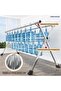 Heavy Duty Stainless Steel Clothes Dryer Rack, Adjustable & Folding Laundry Rack wi - 8