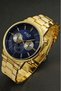 Yellow Navy Blue Men's Sports Luxury Metal Wrist Watch