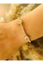 Heart Steel Water Bracelet 18+2 Cm-Gold Acr5081