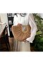 Camel Hand Knitted Straw Bag 22X47 cm Cnt1052 - 3