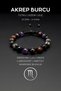 Natural Stone Bracelet, Handmade, Scorpio Macrame Bracelet – Obsidian, Garnet, Onyx, Labradorite and Am