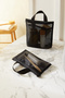 Set of 6 Black Mesh Suitcase Organizer Suitcase Organizer, Travel Bag - 3