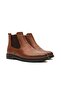 Genuine Leather Mbzyn2305-Tb Tan Rubber Detailed Zippered Men's Boots & Chelsea