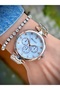Women's Wristwatch 2 Years Warranty Waterproof Steel Cord Original Product with Bracelet Gift - 3