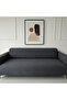 Calico Jacquard 3 Seater Sofa Cover Elastic Seat Cover Sofa Bed Cover Sofa Cover Anthracite