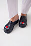 Navy Blue Vivanakis Sabo Slippers Embroidered Orthopedic Doctor Nurse Hospital Slippers