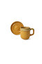 Shizen Yellow / Turquoise Formart Coffee Set 8 Pieces 4 Person Q46-Q40 - 6