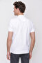 Men's White Basic Polo Neck Dynamic Fit T-Shirt - 6