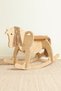 Wooden Rocking Horse-With Leather Seat, Rocking Children's Toy, Baby Toys, Children's Activity - 2