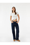 Asymmetrical Cut Gathered Crew Neck Short Sleeve Blouse