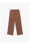 Comfortable Fit Viscose Trousers with Tie-Up Waist - 3