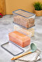 3 Piece Storage Container Set with Gaskets and Leak-Proof Lids – Refrigerator and Dry Food Compatible 3X3600 ml - 6