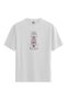 Women/Unisex White 100% Cotton Relaxed Fit Crew Neck Flow Custom Printed T-Shirt