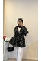 Black and White Patterned Burmescence Kimono
