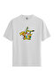 Men/Unisex White 100% Cotton Relaxed Fit Crew Neck Silence Custom Printed T-Shirt