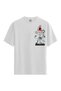Women/Unisex White 100% Cotton Relaxed Fit Crew Neck Glare Custom Printed T-Shirt