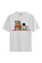Men/Unisex White 100% Cotton Relaxed Fit Crew Neck Soothe Custom Printed T-Shirt
