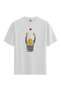 Women/Unisex White 100% Cotton Relaxed Fit (Relaxed Fit) Crew Neck Awakening Custom Printed T-Shirt