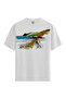 Women/Unisex White 100% Cotton Relaxed Fit Crew Neck Pulse Custom Printed T-Shirt