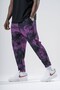 Batik Washed Baggy Trousers with Elastic Waist