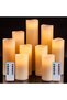 Battery Operated Candles 4"-9" Set of 9 Ivory Real Wax LED Candles with 10-Key Remote and Cy - 4