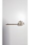 Set of 3 Stylish Hair Clips with Pearl and Flower Design with Shiny Stones - Elegant & Sparkling Design - 4