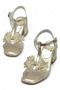 Begonia Soft Heeled Children's Evening Dress Shoes Gold - 5