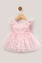 Baby Girl Dress Girls' Dress Birthday Party Wedding Dress Lace Short Sleeve Lined Dress - 6
