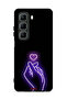 غطاء حماية لهاتف Infinix Hot 50 5G بتصميم قلب صغير
