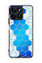 Honor Play 60 Plus 5G Protective Case Cover Honeycomb Hexagon Icon Networks