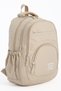School Backpack 15' Laptop Compartment Bag Teenage Girls-Boys Beige Primary School - Middle School - High School