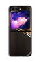 غطاء حماية لهاتف Samsung Galaxy Z Flip6 بنمط فولاذي