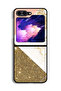 غطاء حماية لهاتف Samsung Galaxy Z Flip6 بنمط لامع ورخامي