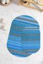 Digital Printed Non-Slip Base Washable Oval Bath Mat Set of 2 Toilet Seat Covers - 8
