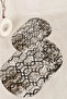 Digital Printed Non-Slip Base Washable Oval Bath Mat Set of 2 Toilet Seat Covers