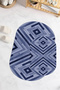 Digital Printed Non-Slip Base Washable Oval Bath Mat Set of 2 Toilet Seat Covers - 2