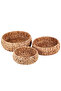 Casa Linda Wicker Round 3-Piece Organizer and Bread Basket - 2
