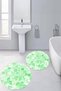 Digital Printed 3D Washable Round Bath Mat Set of 2 Toilet Seat Covers