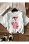 Women'S/Men's Oversize Pink Panther Printed T-Shirt Comfortable and Stylish Design