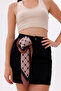 Dusty Rose Chain Patterned - Efes Model Scarf Estascarf - 7